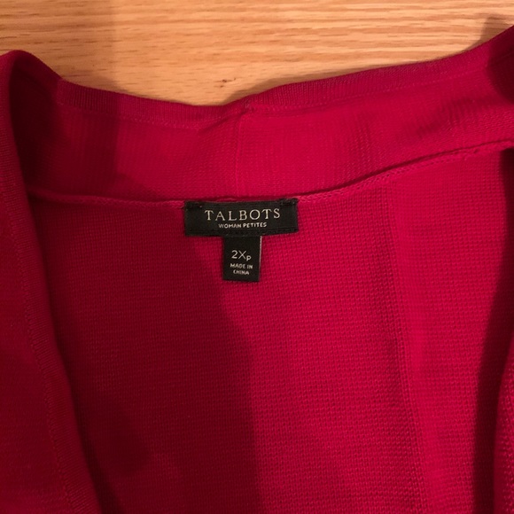 COPY - TALBOTS RED CARDIGAN - Picture 3 of 3